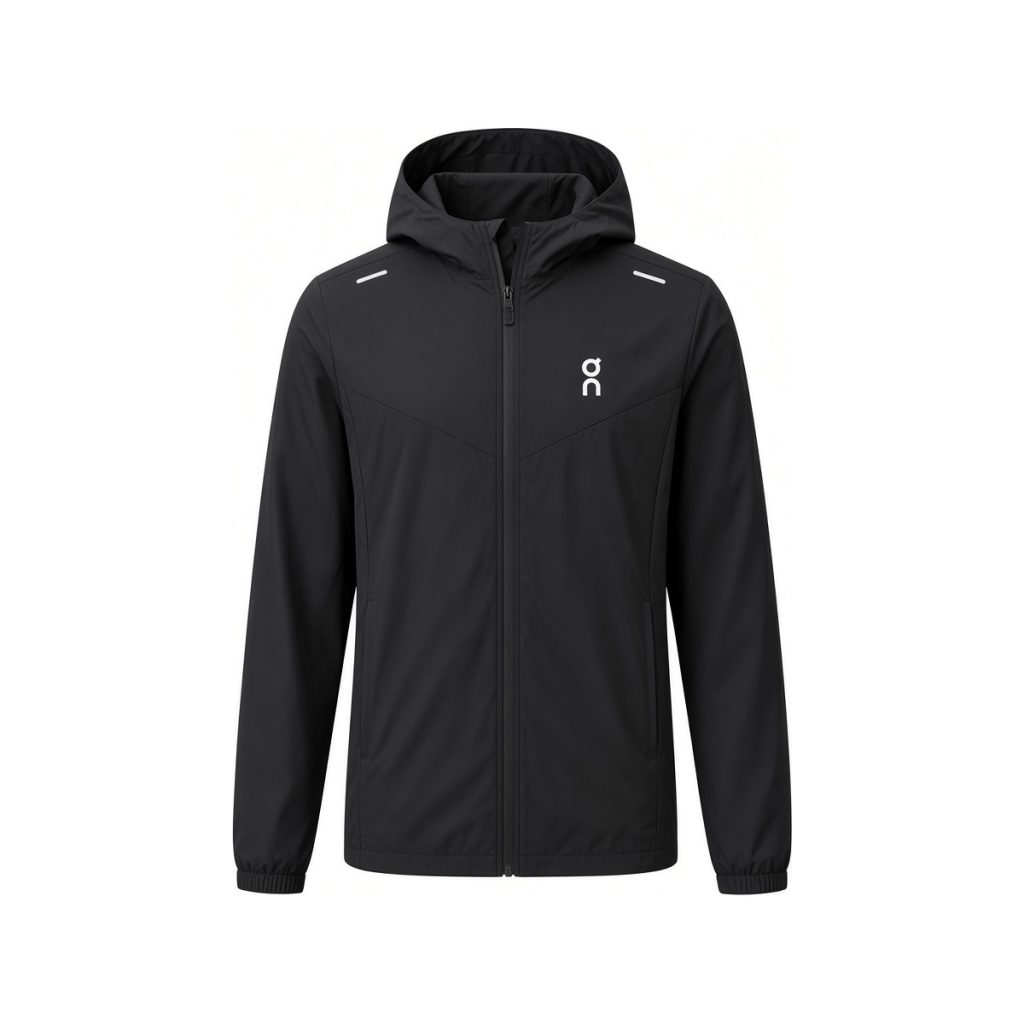Sudadera On Cloud Lightweight Full Zip Hoodie Negra - On Cloud