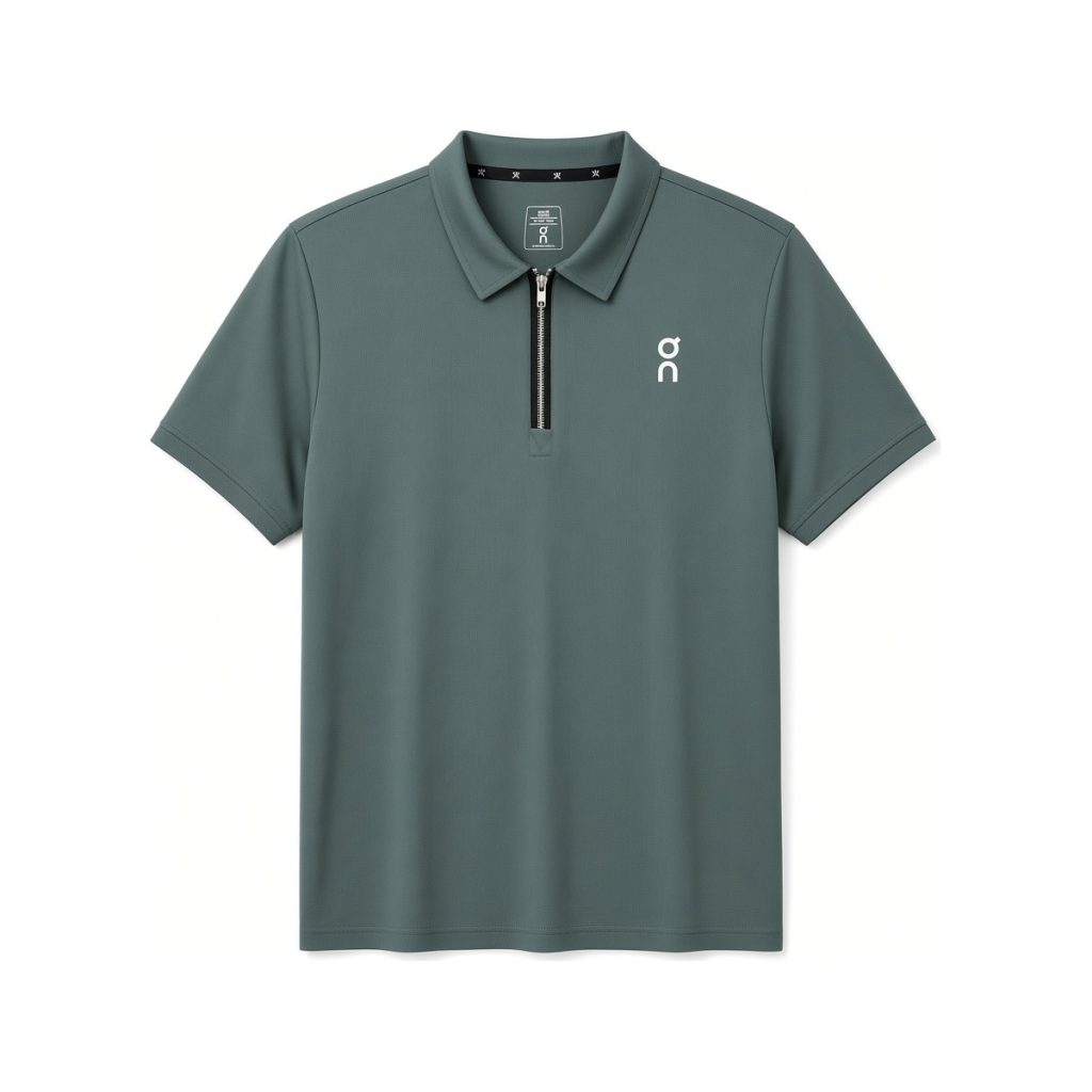 Playera Polo On Cloud Verde con Cierre - On Cloud